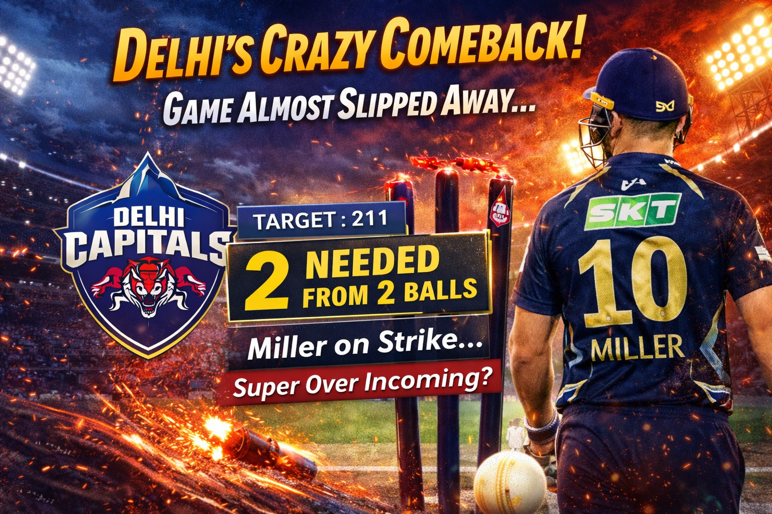 Delhi vs Gujarat: DC’s Crazy Comeback Almost Leads to Super Over Thriller Delhi vs Gujarat: DC’s Crazy Comeback Almost Leads to Super Over Thriller